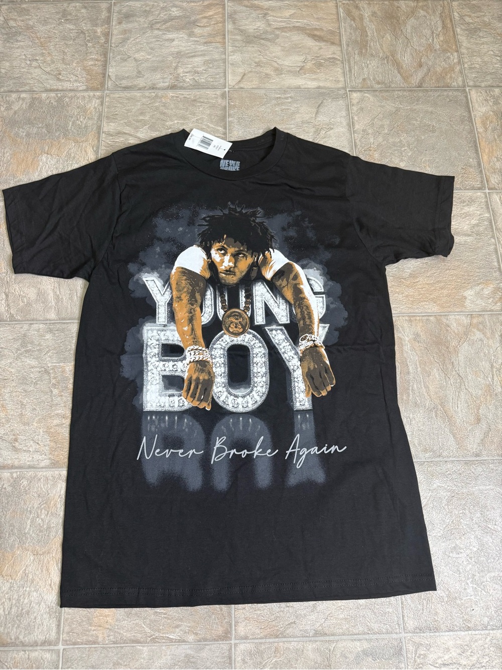 NBA Youngboy Never Broke Again Graphic Tshirt Mens Size Medium Black Rap Music